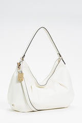 Twinset Globe Trotter Borsa hobo pelle sintetica Neve