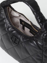 Twinset Borsa hobo media quilted imbottita Nero