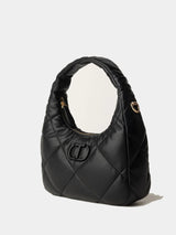 Twinset Borsa hobo piccola quilted imbottita Nero