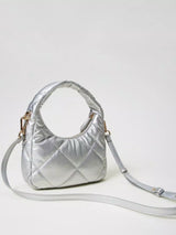 Twinset Borsa hobo piccola quilted imbottita Silver