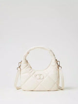 Twinset Borsa hobo piccola quilted imbottita Old White