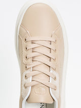 Twinset Sneakers Traforate con Logo Beige Chiaro