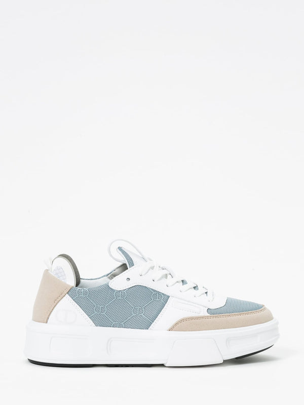 Twinset Sneakers Fessura color block Bianco Ottico Gainsboro Gray