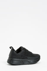 Twinset Sneakers Fessura a righe con logo Nero