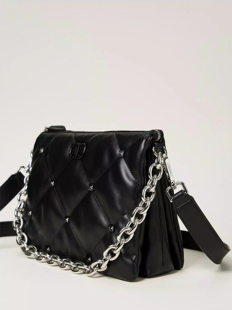 Twinset Borsa a tracolla Via Manzoni con borchie Nero