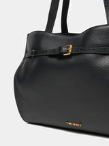 Twinset Borsa Shopper in pelle con cinturino Nero