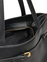 Twinset Borsa Shopper in pelle con cinturino Nero