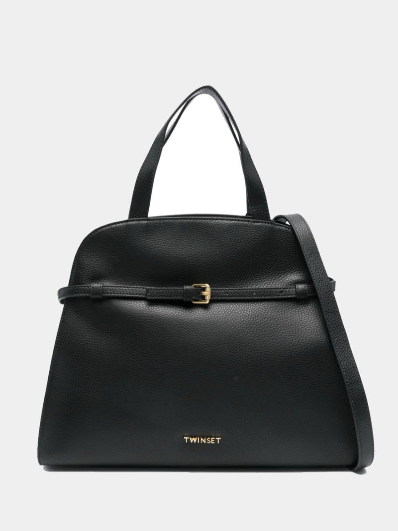 Twinset Bauletto grande in pelle Nero