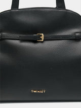 Twinset Bauletto grande in pelle Nero