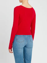 Twinset Maglia doppio uso con Oval T Rosso