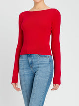 Twinset Maglia doppio uso con Oval T Rosso