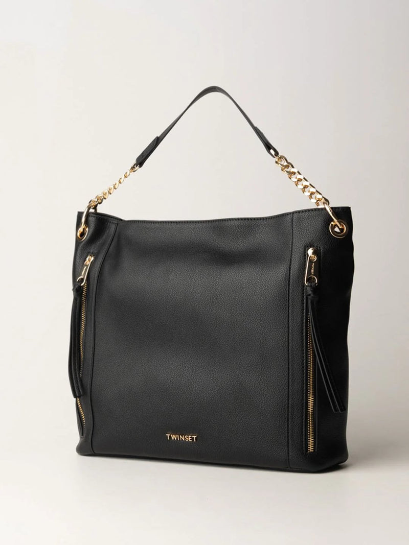 Twinset Borsa Shopper Traforata Nero