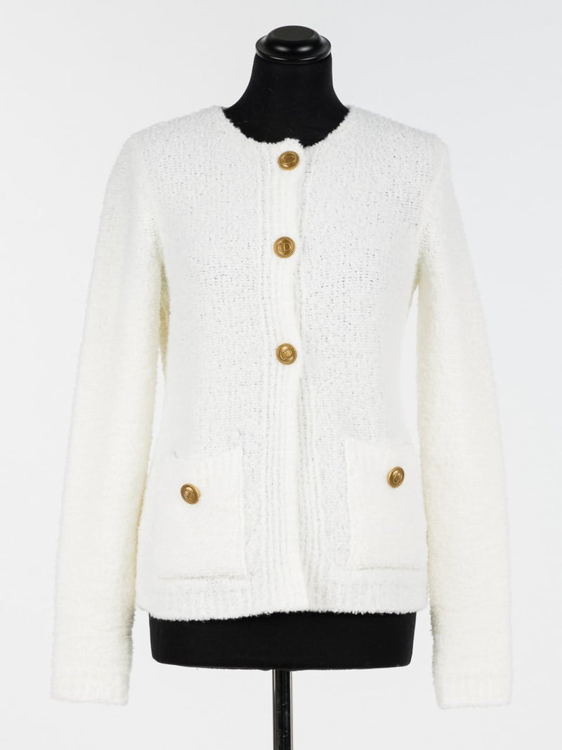 Twinset Cardigan in lana con bottoni oro Neve