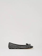 Twinset Ballerine con strass all over Nero