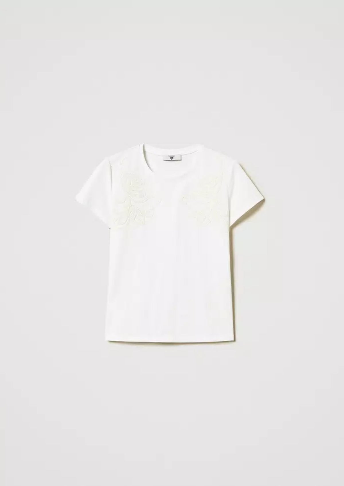 Twinset T-shirt con ricamo Cornely Bianco