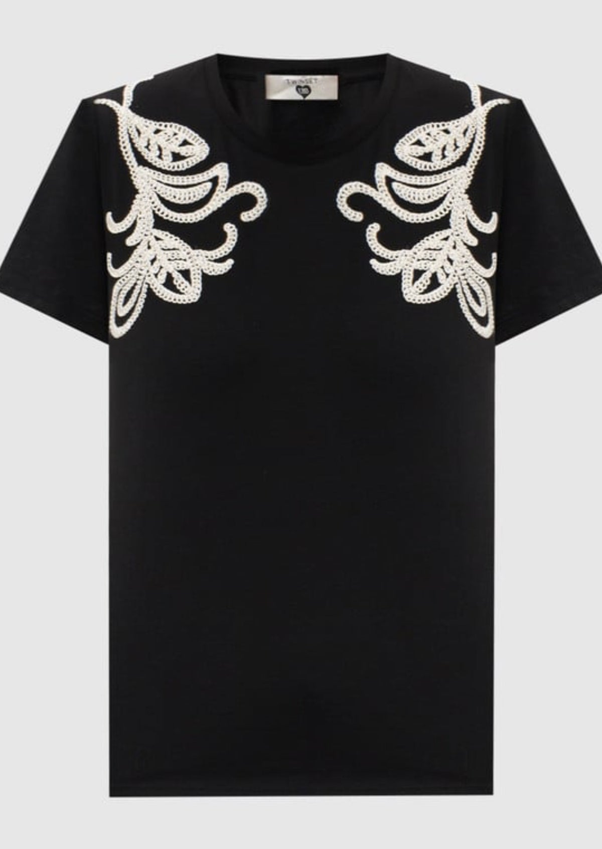 Twinset T-shirt con ricamo Cornely Nero