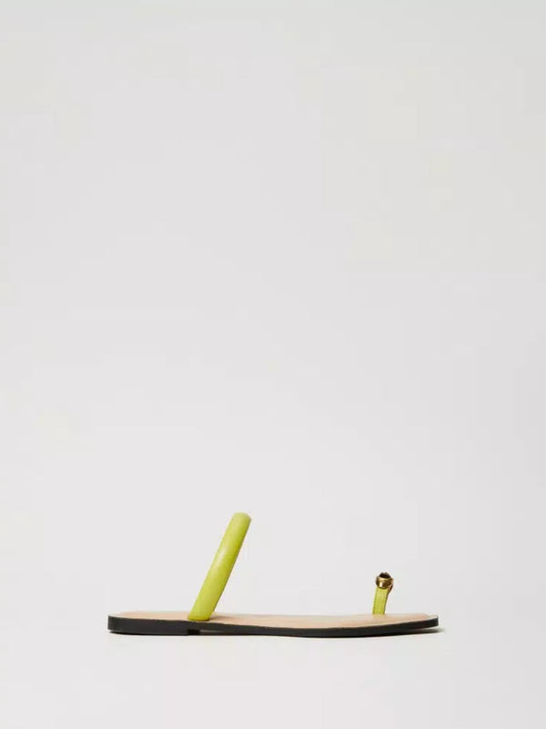 Twinset Sandali slide con dettaglio gioiello Green Grenoble