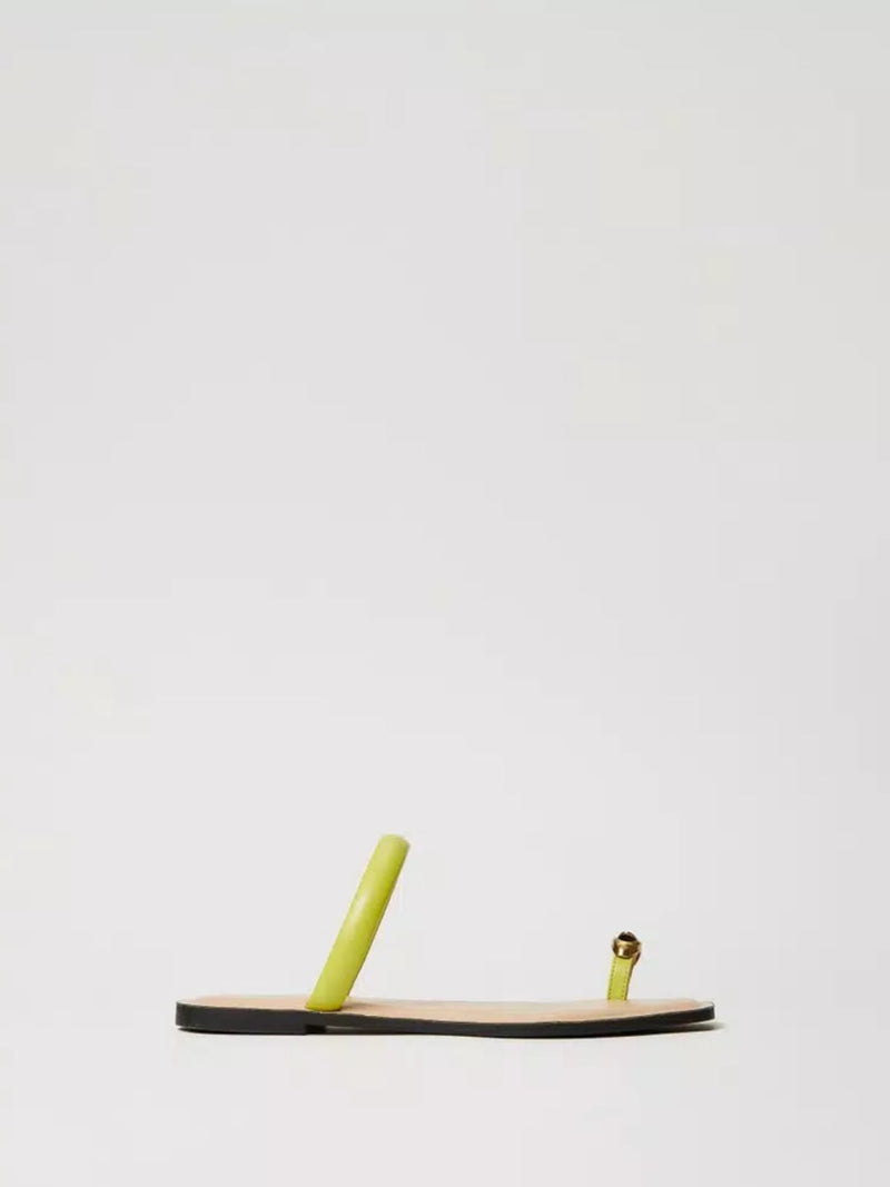 Twinset Sandali slide con dettaglio gioiello Green Grenoble