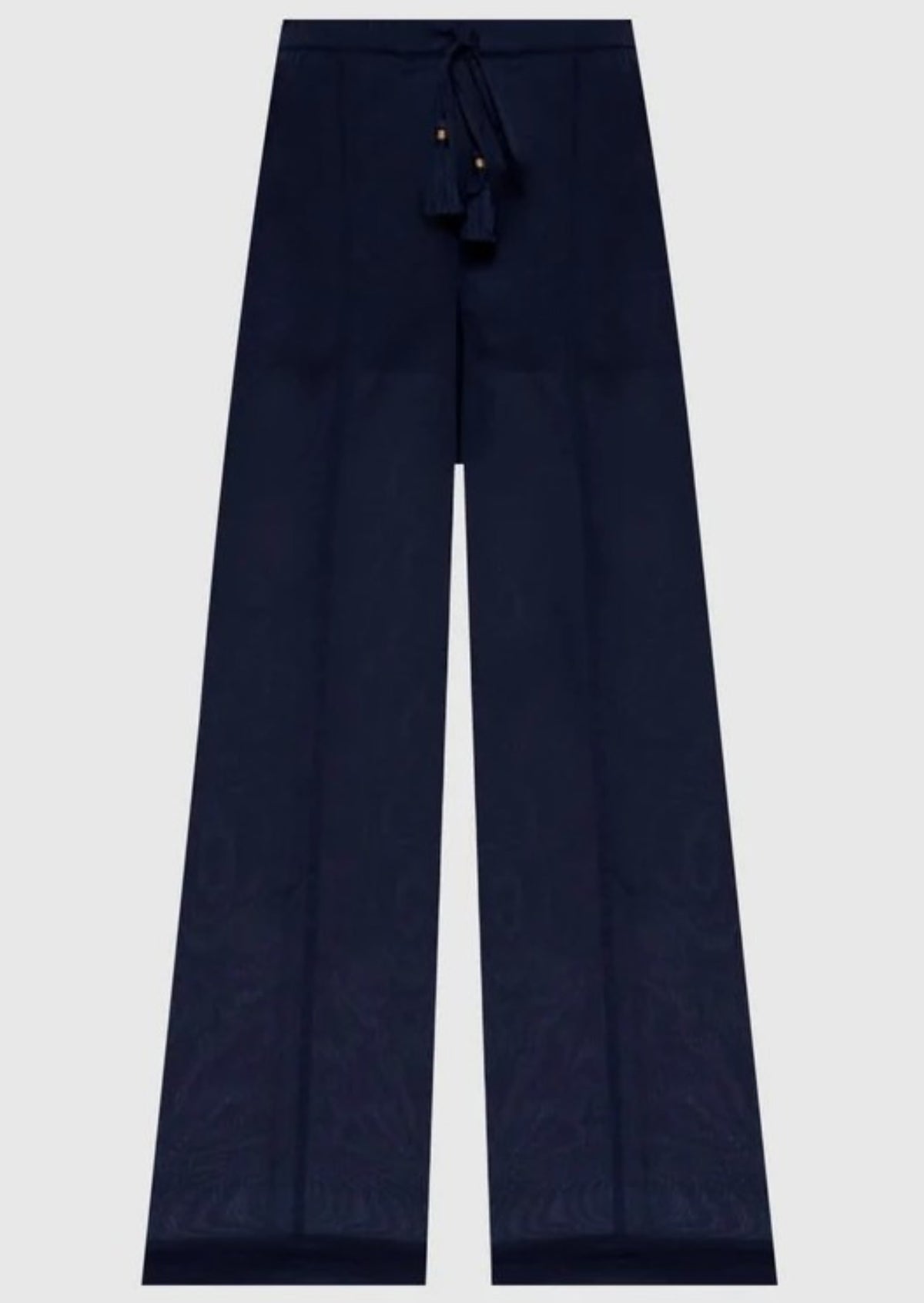 Twinset Pantalone a palazzo in mussola di cotone Blu