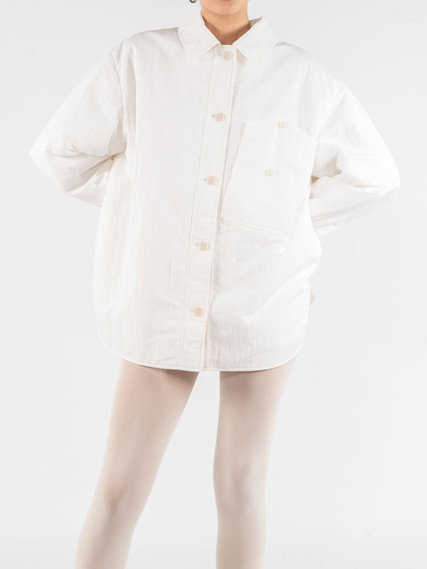 Oof Wear Camicia 9274 In Nylon Bianco
