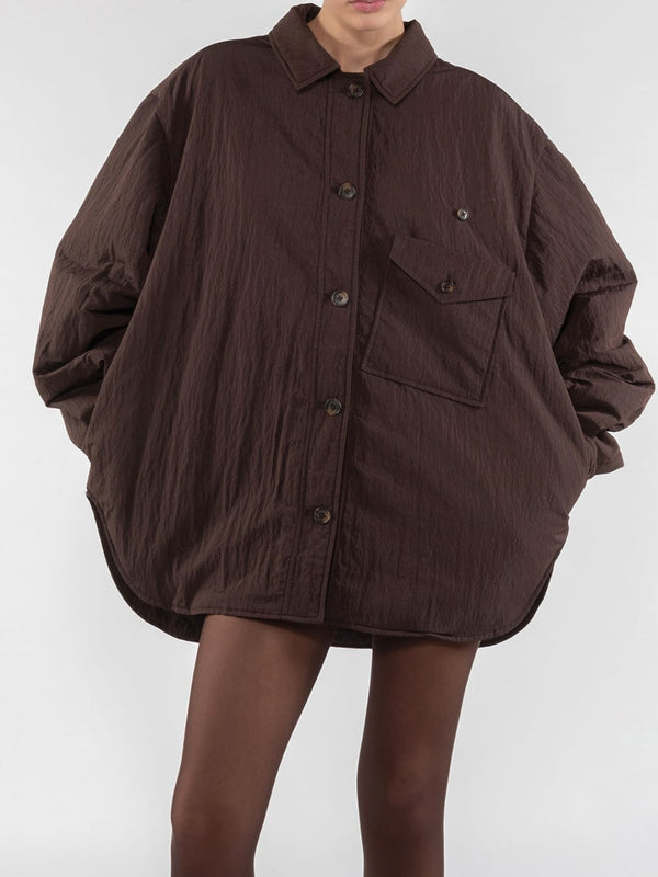 Offwear Camicia 9274 In Nylon Fondente