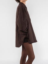Offwear Camicia 9274 In Nylon Fondente