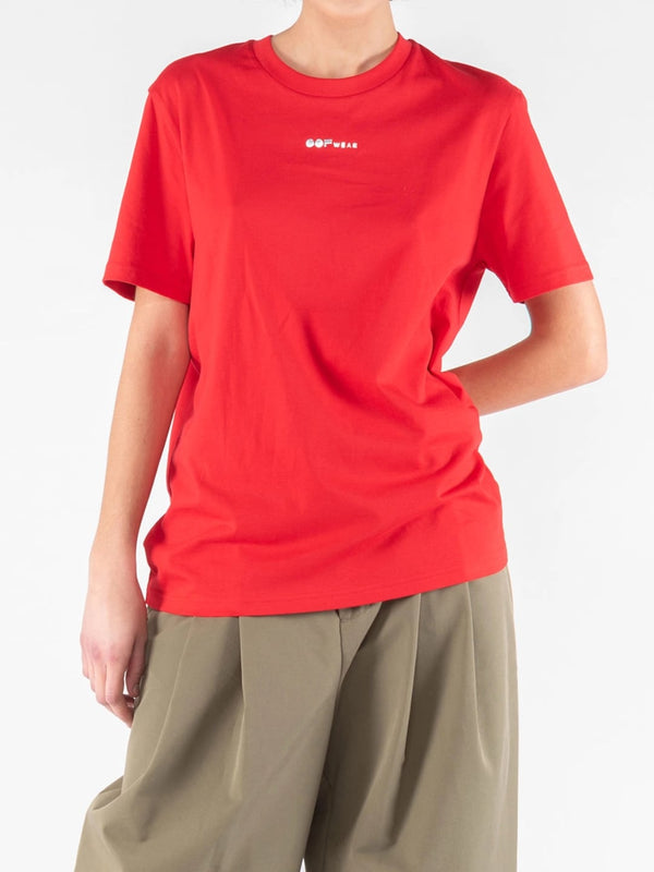 Oof Wear T-shirt 6002 In Cotone Organico Rosso