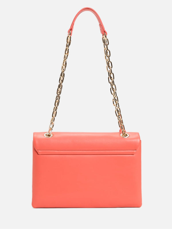 Twinset Borsa a tracolla con patta e catena Coralline