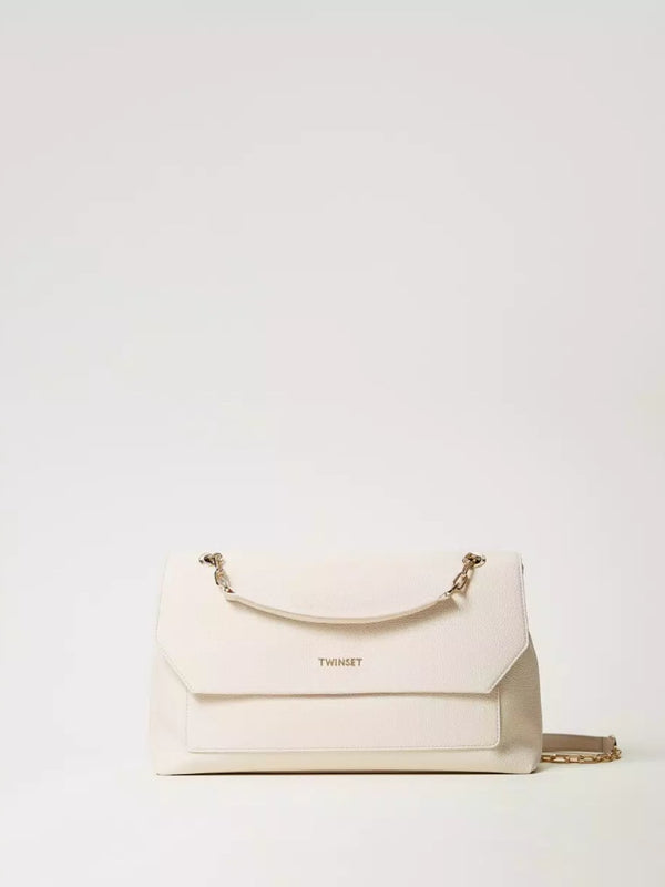 Twinset Borsa a tracolla con Oval T Madreperla