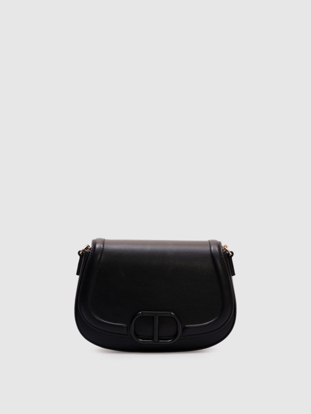 Twinset Borsa a tracolla Brera con apertura Oval T Nero