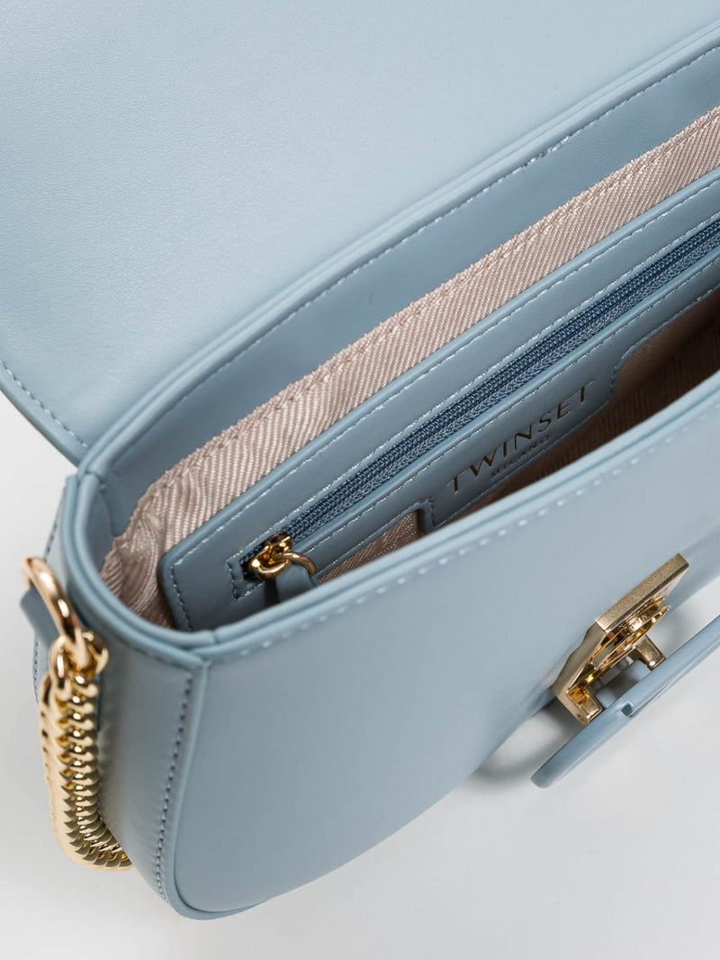 Twinset Borsa a tracolla Brera con apertura Oval T Carta da Zucchero