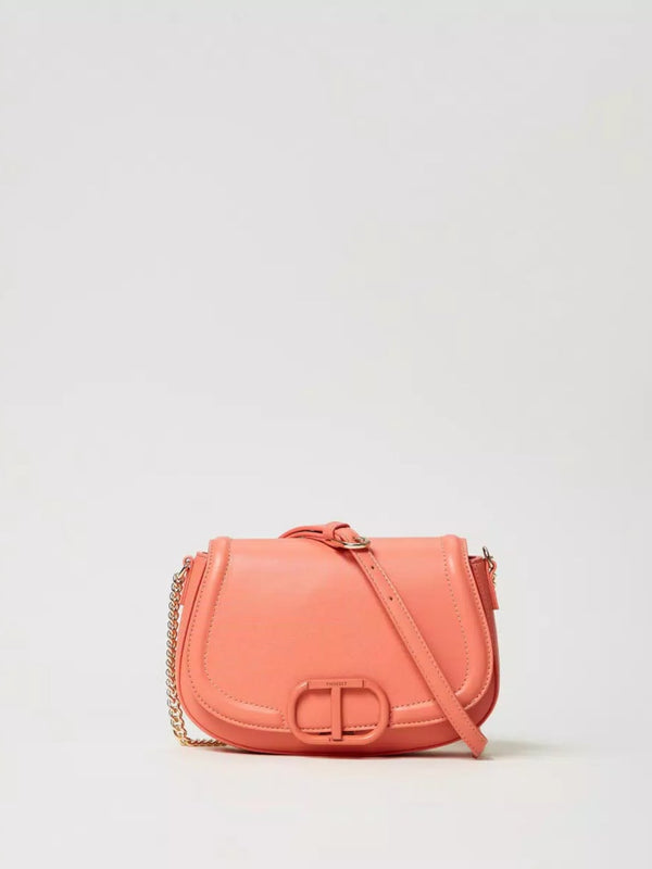 Twinset Borsa a tracolla Brera con apertura Oval T Coralline