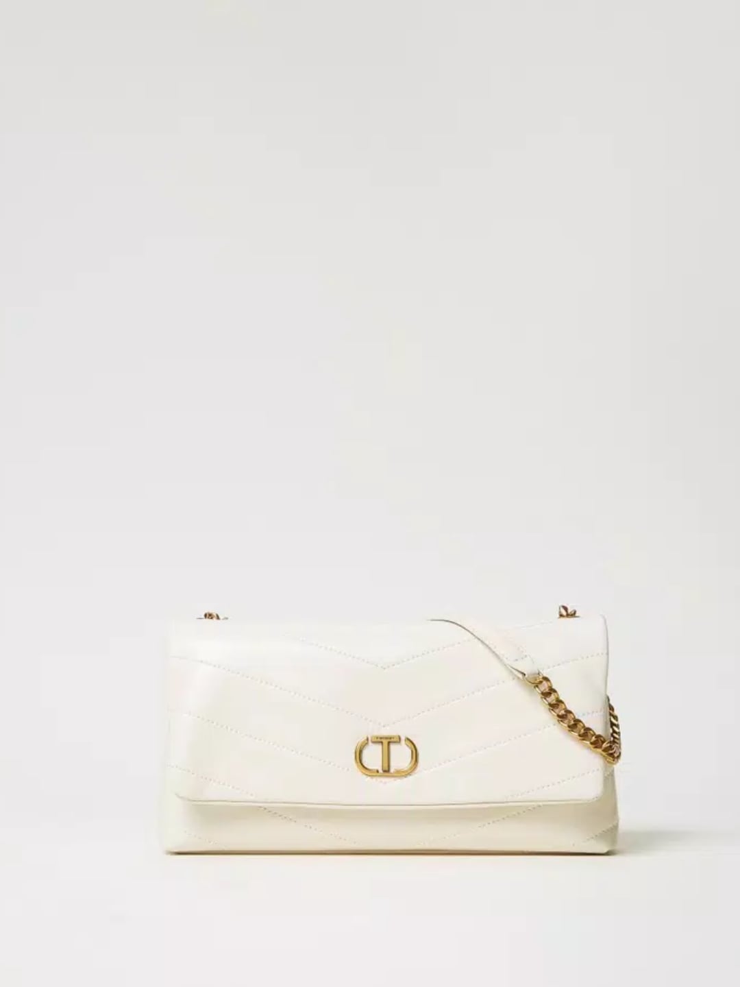 Twinset Borsa a tracolla Madison in pelle Madreperla