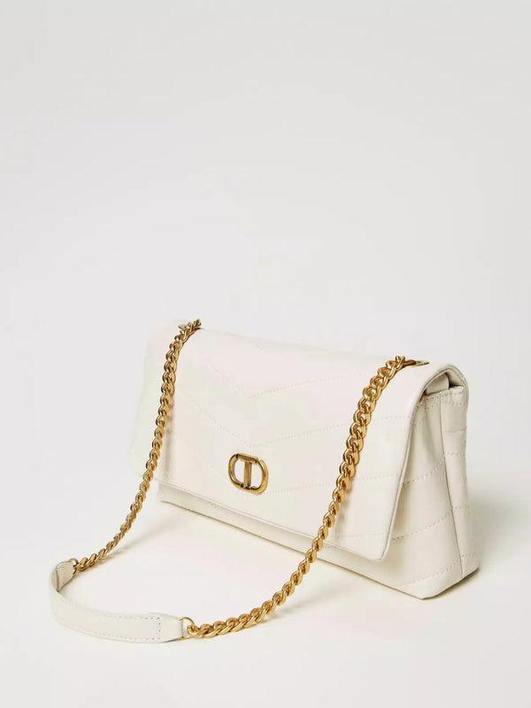 Twinset Borsa a tracolla Madison in pelle Madreperla