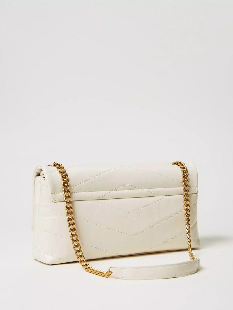 Twinset Borsa a tracolla Madison in pelle Madreperla