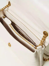 Twinset Borsa a tracolla Madison in pelle Madreperla