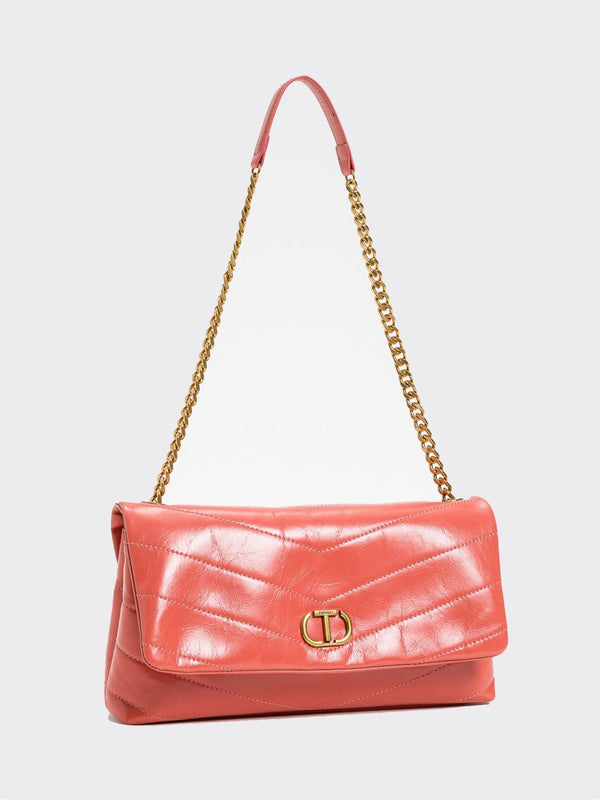 Twinset Borsa a tracolla Madison in pelle Coralline