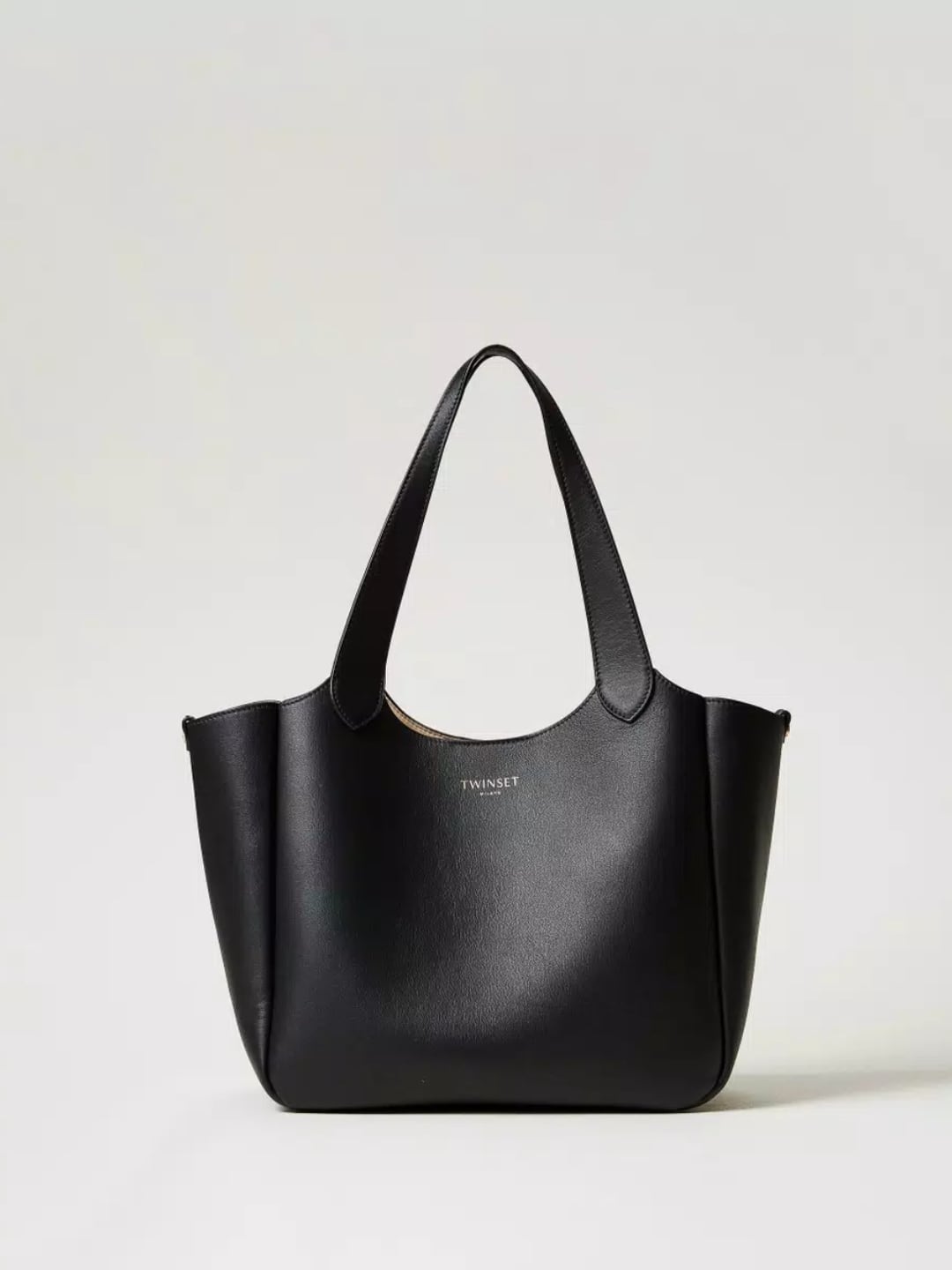 Twinset Borsa shopper Forever in pelle Nero