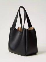 Twinset Borsa shopper Forever in pelle Nero