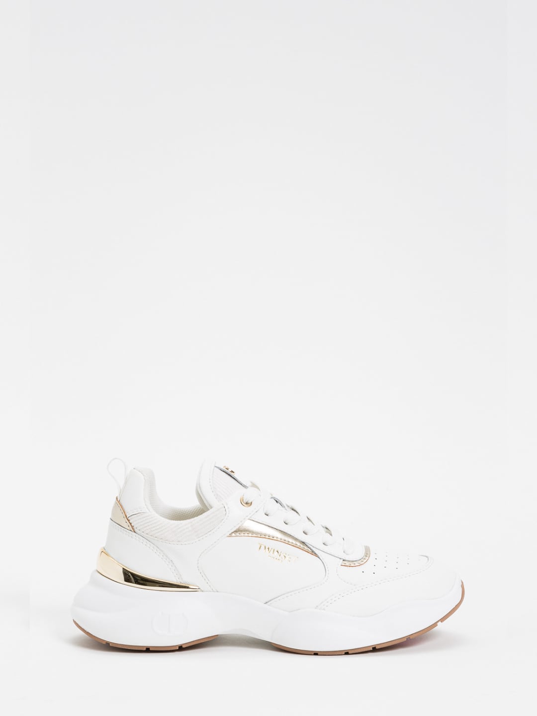 Twinset Sneakers running Bianco Ottico Oro