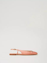 Twinset Ballerine sling back in raso Salmone