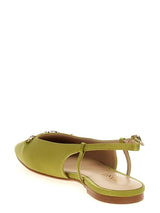Twinset Ballerine sling back in raso Avocado Oil