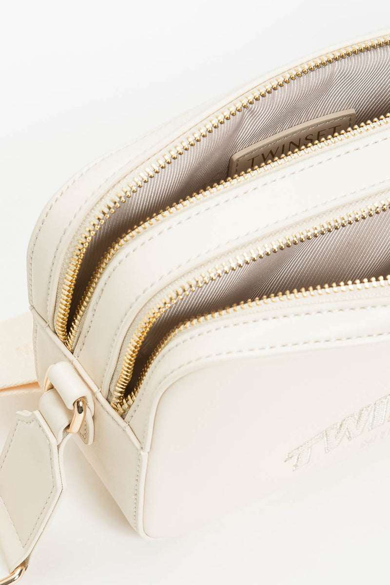 Twinset Camera Bag in similpelle Neve
