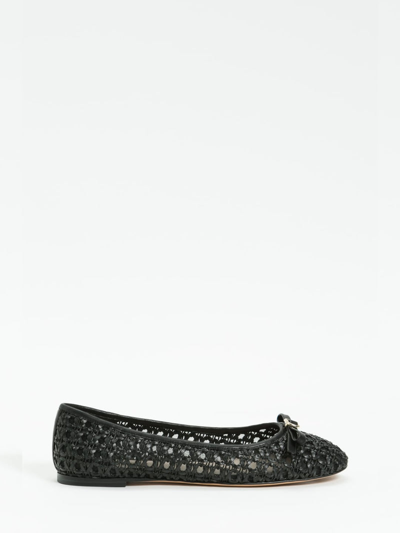 Twinset Ballerine con intrecci e fiocco Nero