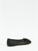 Twinset Ballerine con intrecci e fiocco Nero
