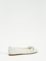 Twinset Ballerine con intrecci e fiocco Neve