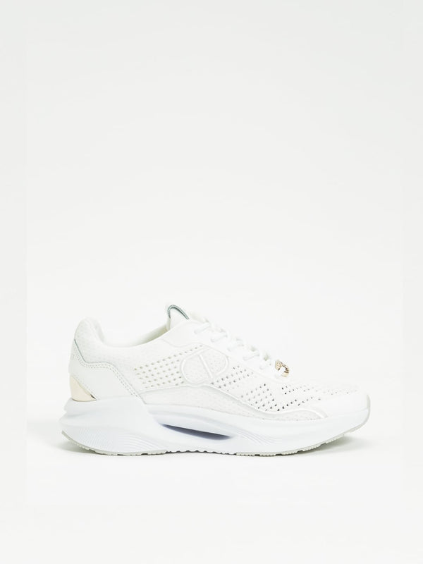 Twinset Sneaker Running tessuto traforato Col Bianco Ottico