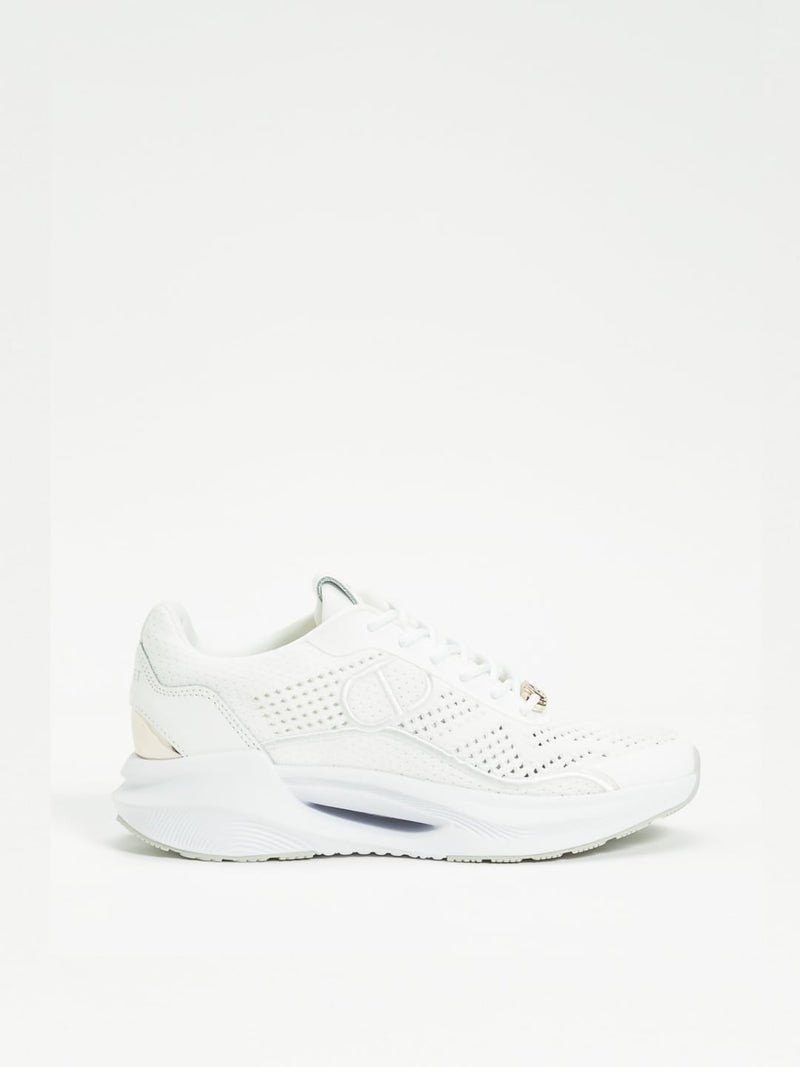 Twinset Sneaker Running tessuto traforato Col Bianco Ottico