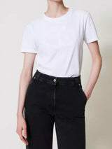 Twinset T-shirt con Oval T ricamato Bianco