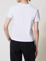 Twinset T-shirt con Oval T ricamato Bianco